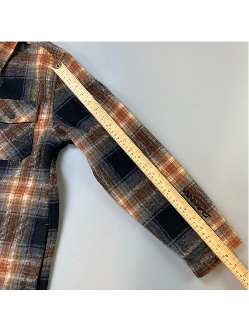 DAKINE Shirt Jacket Mens Small Plaid Flannel Utility Gorpcore Skater Grunge Mint - Picture 8 of 11
